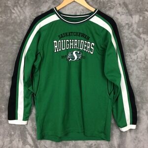 Saskatchewan Roughriders CFL T Shirt Mens Medium Long Sleeve